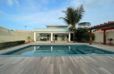 Casa com 3 dormitórios à venda, 210 m² por r$ 2.200.000,00 - palmeiras - cabo frio/rj