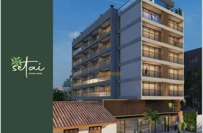 Apartamento com 1 dormitório à venda, 32 m² por r$ 376.504,79 - centro - cabo frio/rj