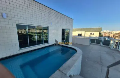 Cobertura com 4 dormitórios para alugar, 250 m² por r$ 9.010,00/mês - vila nova - cabo frio/rj