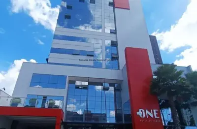 Sala comercial à venda em condomínio no bairro são pedro - são josé dos pinhais-pr: 43 m², 1 sala e 1 banheiro! the one business tower