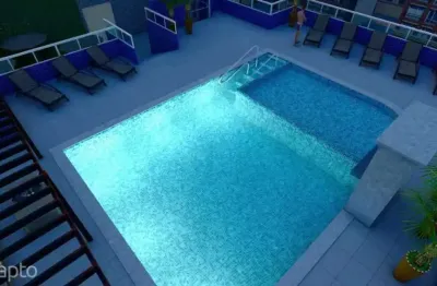 Apartamento com 1 quarto, guilhermina, praia grande - r$ 354 mil, cod: 3643