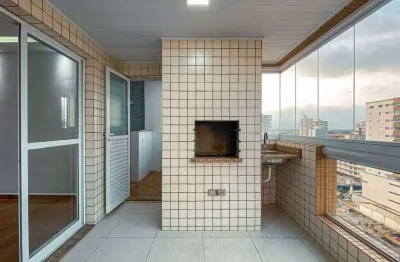 Apartamento com 2 dorms, guilhermina, praia grande - r$ 780 mil, cod: 7032