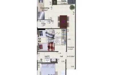 Apartamento com 2 dormitórios à venda, 60 m² por r$ 480.000,00 - caiçara - praia grande/sp