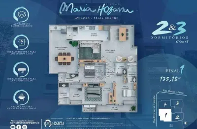 Apartamento residencial à venda, aviação, praia grande - ap0562.