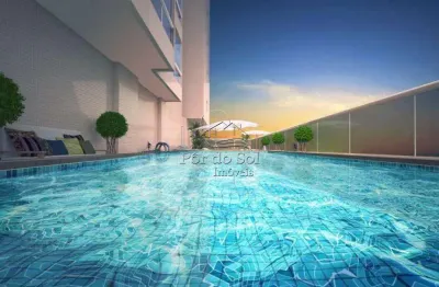 Apartamento residencial à venda, vila guilhermina, praia grande - ap0734.