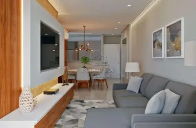 Apartamento com 3 dormitórios à venda, 115 m² por r$ 740.000 - aviação - praia grande/sp