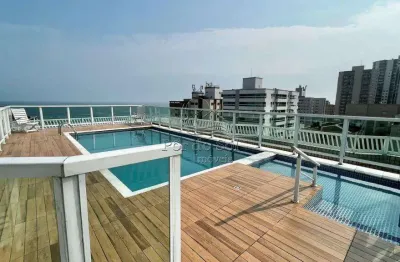 Apartamento 02 quartos com planejado na aviação com vista mar, 100m da praia!
