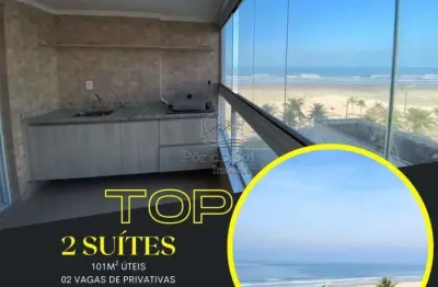 Maravilhoso apartamento 2 suítes à venda na aviação - praia grande