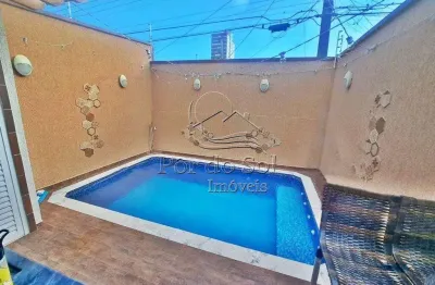 Casa Geminada 2 dormitórios c/ piscina - Caiçara - Praia Grande