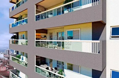 Apartamento com 2 dormitórios à venda, 70 m² por R$ 434.000 - Vila Guilhermina - Praia Grande/SP