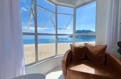 Apartamento frente mar, centro, balneário camboriú, mobiliado