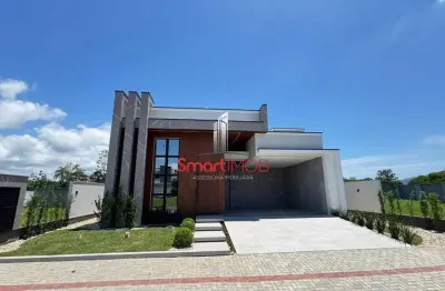 Casa em condomínio fechado com 3 quartos à venda na josé marchi, 02, universitário, tijucas por r$ 2.120.000