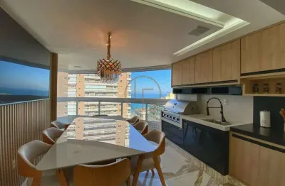 Apartamento mobiliado de alto padrão com lazer completo a 100 metros da praia