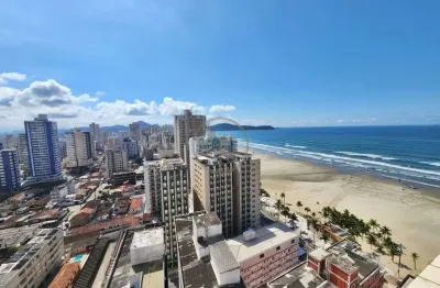 Apartamento porteira fechada com sacada gourmet vista mar e lazer completo