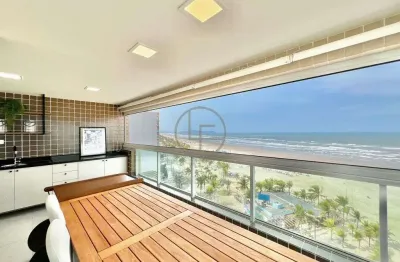 Apartamento frente mar finamente mobiliado com lazer completo