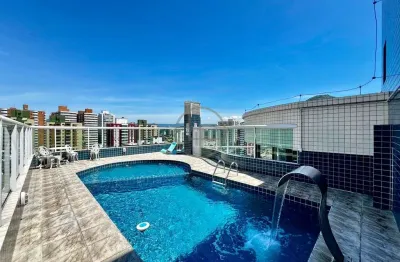Apartamento com sacada gourmet, vista mar e lazer completo