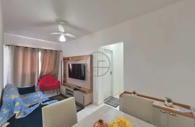 Apartamento semi-mobiliado com lazer completo a 300m da praia