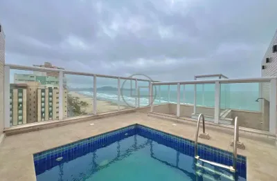 Cobertura duplex frente mar com piscina privativa e lazer completo