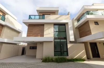Casa em condomínio fechado com 3 quartos à venda na rua madre clélia merloni, 415, santa felicidade, curitiba, 134 m2 por r$ 1.320.000