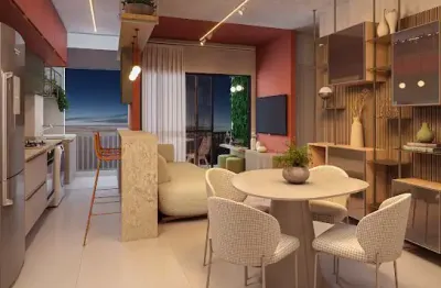 Apartamentos com dois quartos (sendo 1 suíte) com 49m² bem distribuídos em construçao em olinda- pe