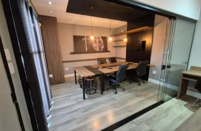 Sala comercial mobiliada para locação – completa, moderna e pronta para uso!