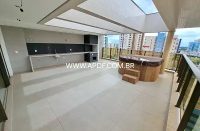 Cobertura para venda em brasília, sul (águas claras), 3 dormitórios, 3 suítes, 4 banheiros, 3 vagas