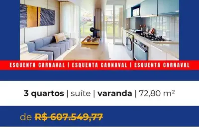 Apartamento 3 Quartos para Venda em Brasília, Alto da Boa Vista (Sobradinho), 3 dormitórios, 1 suíte, 2 banheiros, 1 vaga
