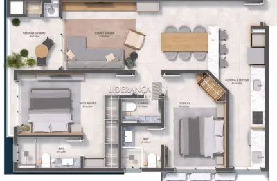 Apartamento com 2 quartos à venda na avenida prefeito waldemar vieira, --, saco dos limões, florianópolis por r$ 1.435.546