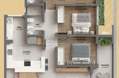 Apartamento com 3 quartos à venda na estrada haroldo soares glavan, --, cacupé, florianópolis por r$ 1.693.884