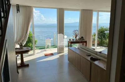 Casa em condomínio fechado com 4 quartos à venda na estrada haroldo soares glavan, --, cacupé, florianópolis por r$ 6.500.000