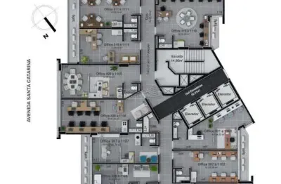 Sala comercial à venda na avenida santa catarina, --, estreito, florianópolis por r$ 434.675
