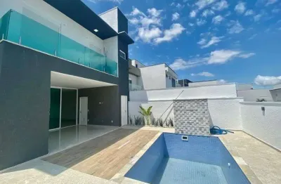 Novíssima casa no condomínio mosaico da serra, com três suítes e quatro vagas