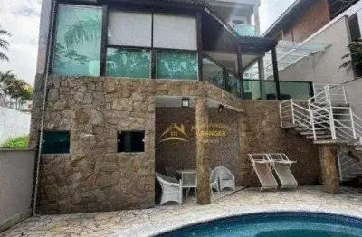 Sobrado com fundo reserva para locação no condmínio aruã eco park em mogi das cruzes