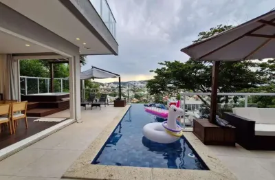 Casa de alto padrão em condomínio fechado - córrego grande  | 4 suítes | piscina infinita | jacuzzi | vista panorâmica