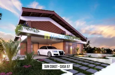 Sun coast residence. casa à venda. nova. em obras. condomínio alto padrão. à beira mar do mosqueiro