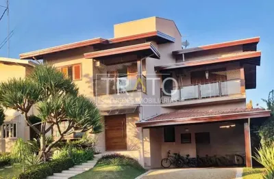 Casa em condomínio fechado com 5 quartos à venda na rua joão previtalle, 2780, condomínio residencial terras do caribe, valinhos, 360 m2 por r$ 1.790.000