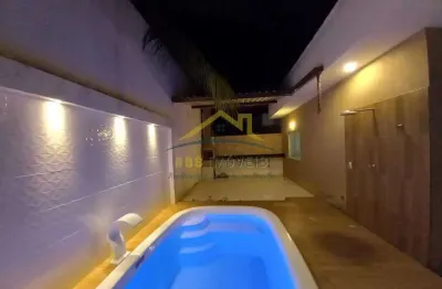 Pedras do litoral - abrantes casa com piscina em condomínio 3/4 1  suíte 580 mil energia solar