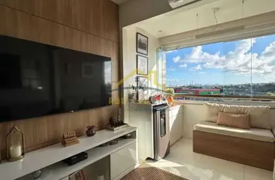 Condomínio brisas - apartamento 3/4 2 suítes lavabo armação 79m²
