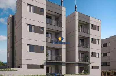 Apartamento com 2 dormitórios à venda, 44 m² por r$ 260.000,00 - cachoeira - almirante tamandaré/pr