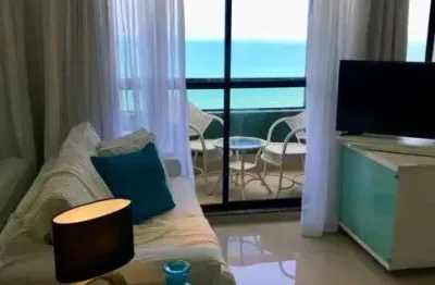 Oportunidade de moradia ou investimento! belissimo flat com vista mar para a praia de areia preta!