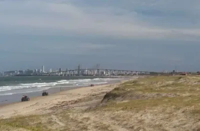 Oportunidade!! lote escriturado com 3.200m² na beira mar na redinha nova.