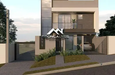 Triplex à venda em curitiba, bairro alto, com 4 quartos, 129m²