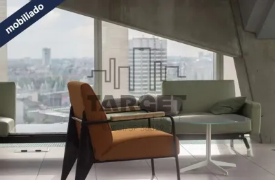 Conjunto comercial mobiliado e pronto com 1.020 m² na faria lima