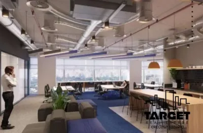 Aluguel de escritório moderno de 516 m² na chucri zaidan em sp