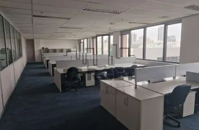 Laje corporativa mobiliada para locação em edifício a. imperdível!!!
