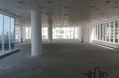 Excelente conjunto comercial de 1.100m² para locação em edifício a!!