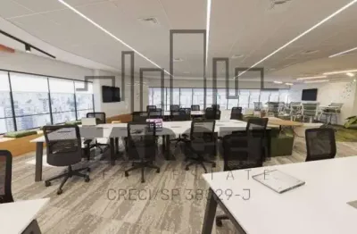 Aluguel de sala comercial mobiliada na berrini com 752 m² 100% pronta