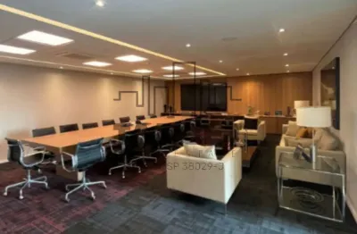 Locação de conjunto comercial mobiliado na nova faria lima com 945 m²