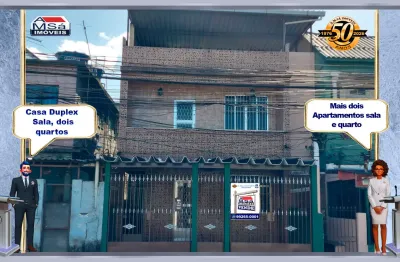 Casa sala 2 quartos, enaltecendo seu excelente estado de conservação  + casa sala quarto de fundos