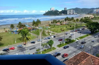 Apartamento frente ao mar na praia de itararé, são vicente